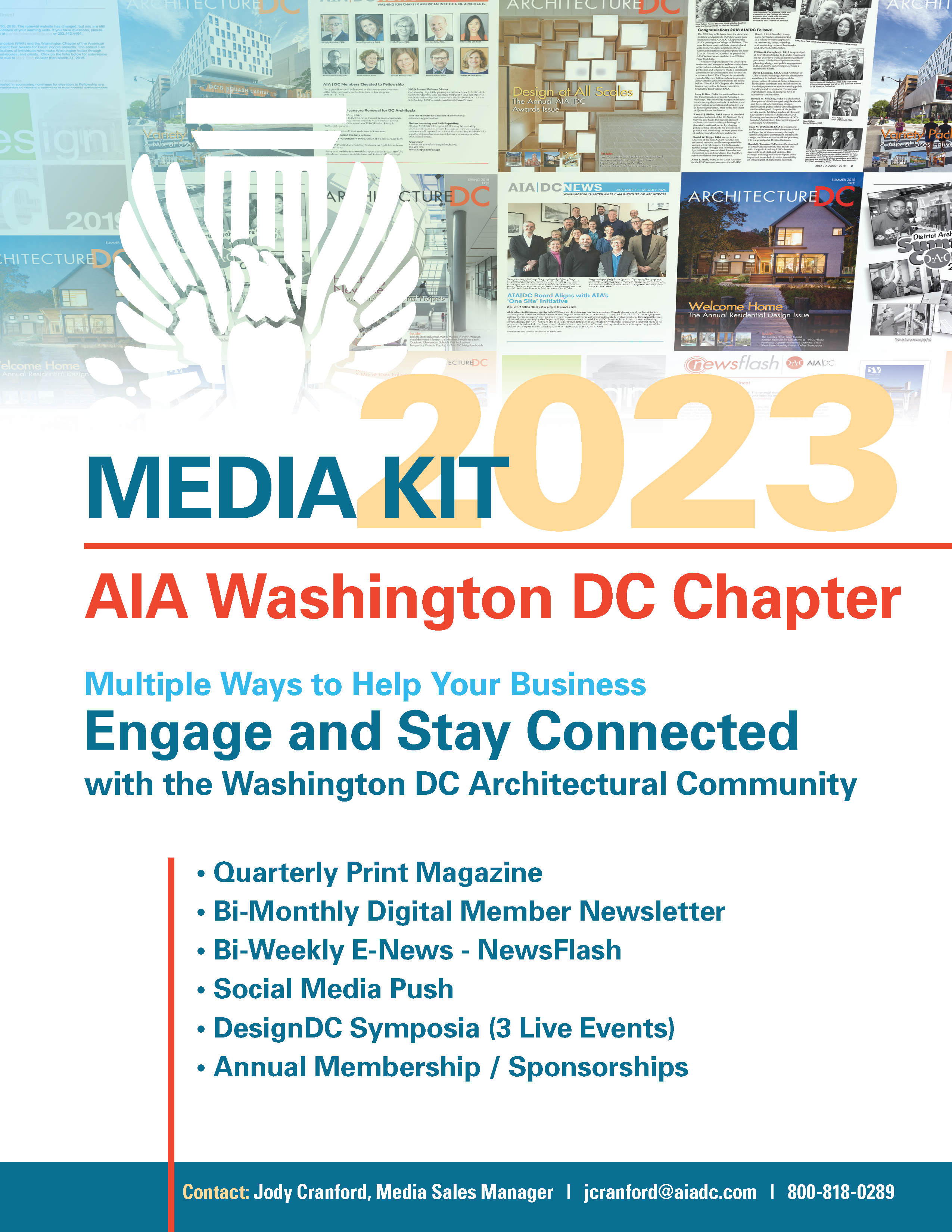  Cover page for 2023 AIA|DC media kit